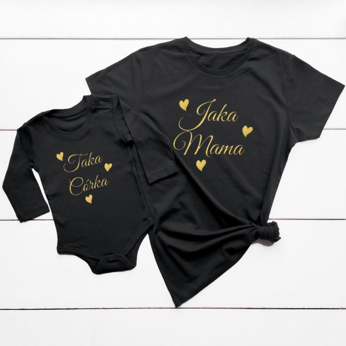 T-SHIRTS FOR MOTHER AND DAUGHTER - LIKE MOM LIKE DAUGHTER GOLD