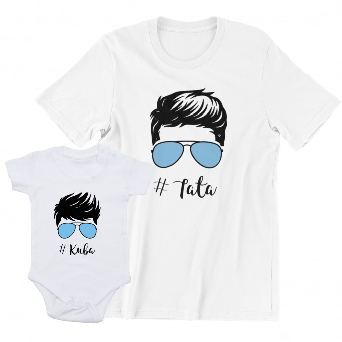 T-SHIRTS FOR DAD AND SON - GLASSES NAMES