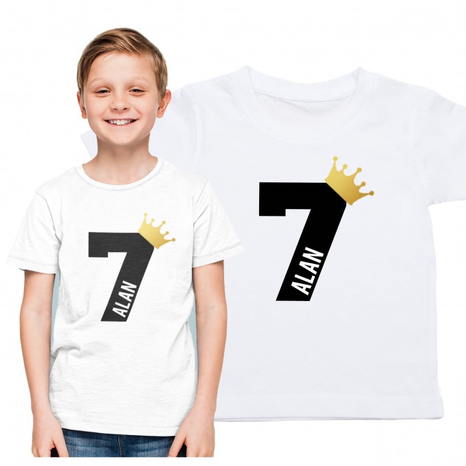 BIRTHDAY T-SHIRT - NAME AND NUMBER
