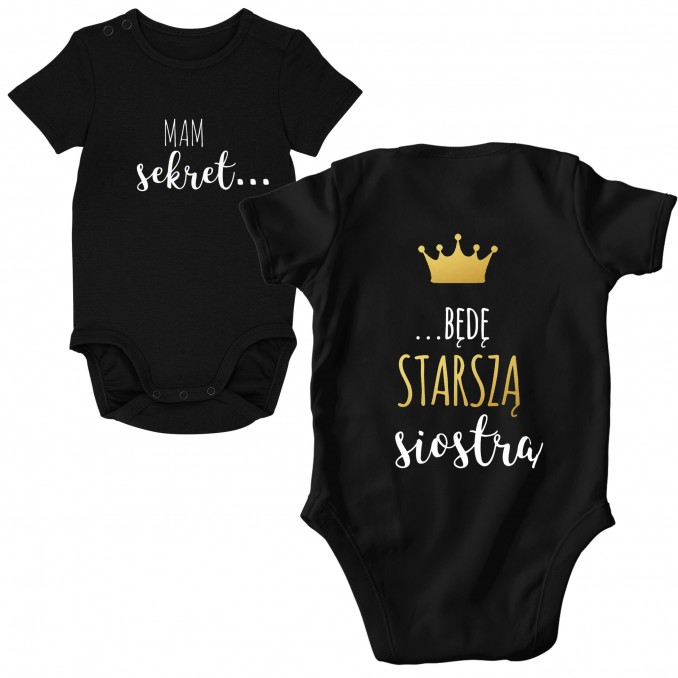 BABY BODYSUIT I HAVE A SECRET I'M GOING TO BE A BIG SISTER
