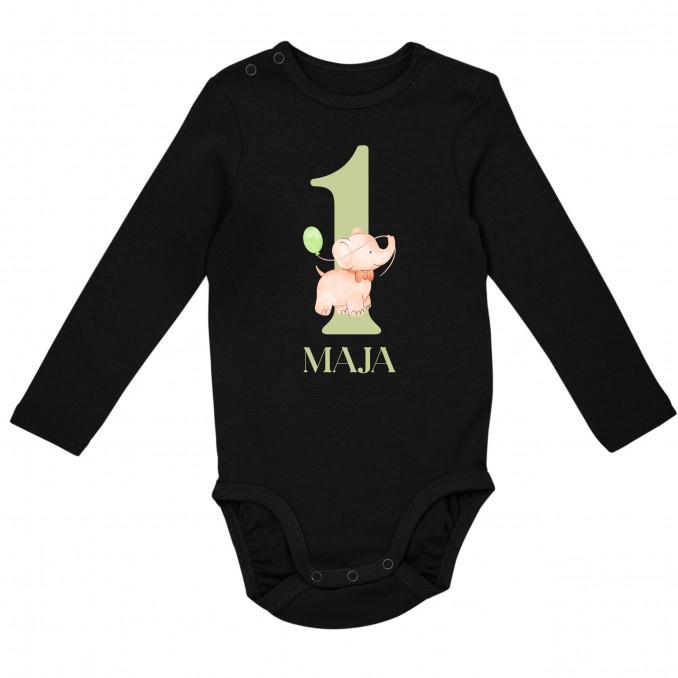 BABY BODYSUIT FOR BIRTHDAY ANY AGE NAME