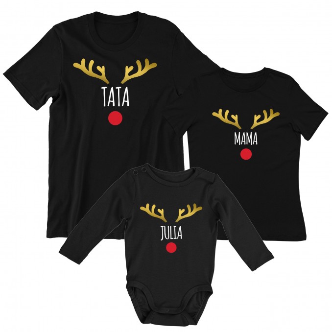 Set for the family DAD MOM BABY REINDEER