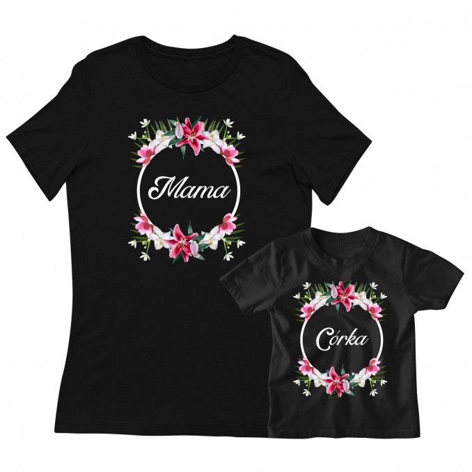T-SHIRTS FOR MOTHER AND DAUGHTER - MOTHER DAUGHTER FLOWERS