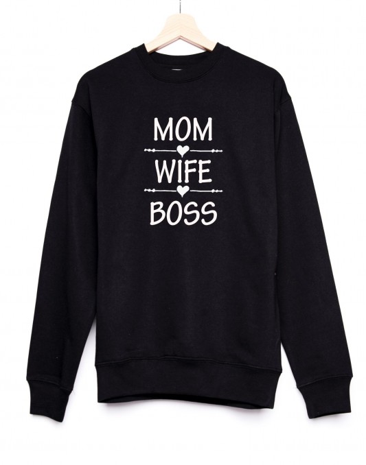 Unisex sweatshirt MOM WIFE BOSS
